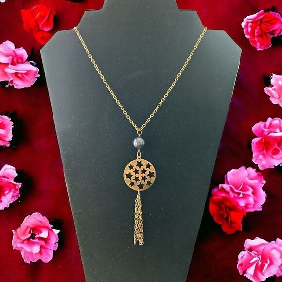 Fashion Necklace Gold Tone 26” - Picture 1 of 3